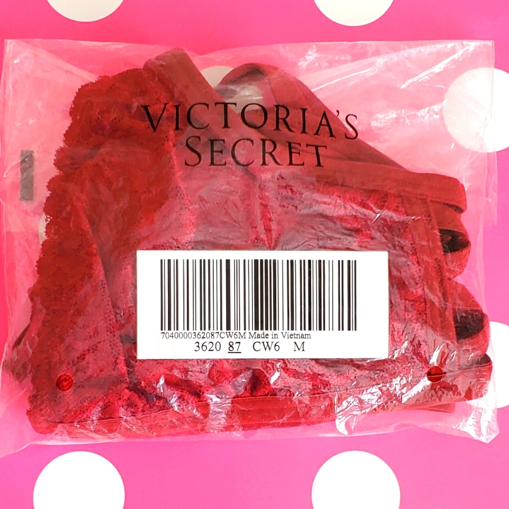 PINK VICTORIA'S SECRET LACE BRALETTE SIZE M - Picture 9 of 10